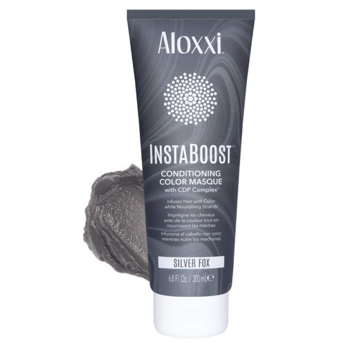 ALOXXI InstaBoost SILVER Color Depositing Conditioner Mask, Instant Temporary Hair Color Dye - Hair Color Masque for Deep Conditioning (Silver Fox), 6.8 Fl Oz (Pack of 1)