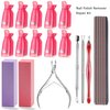 Samnyte Nail Polish Remover Tool Kit -Cuticle Pusher, Cuticle Nipper, Cuticle Clippers, Nail Polish Remover Clips,