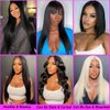 Beautymoon 12A Human Hair Bundles Straight 3 Bundles Human Hair 22 24 26 Inch 100% Unprocessed Brazilian Virgin Hair Straight Weave Human Hair Bundles Double Strong Weft
