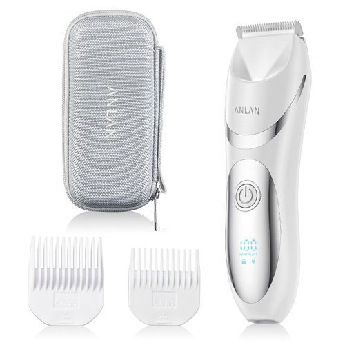 Body Hair Trimmer for Men and Women,Electric Ball Trimmer with LED Display, Portable Waterproof Wet/Dry Groin & Body Shaver Groomer,Pubic Hair Trimmer Men
