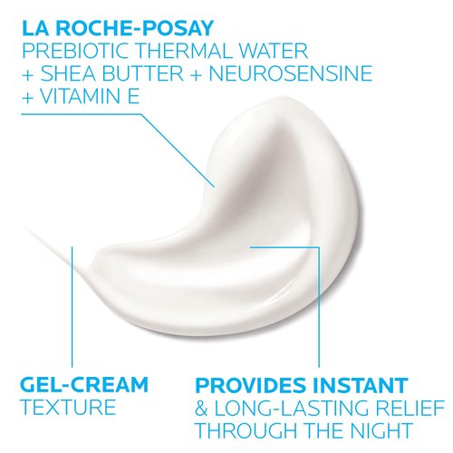 La Roche-Posay Toleriane Dermallergo Night Cream for Face Intense Soothing Moisturizer with Vitamin E, Allergy Tested, for Sensitive Skin, Formerly Toleriane Ultra Night