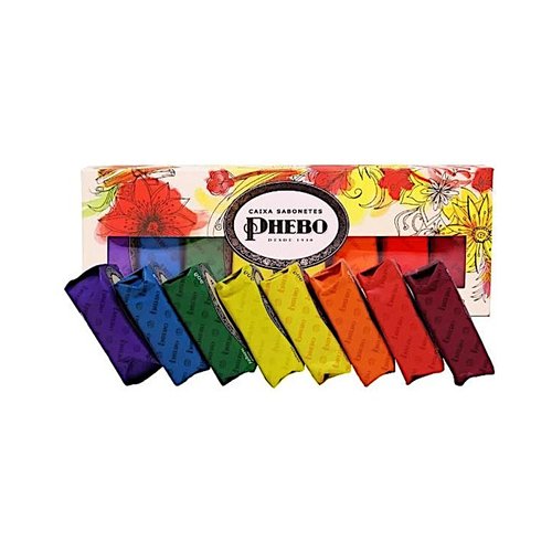 Phebo Linha Tradicional Caixa Belem de Sabonetes em Barra de Glicerina com 08 unidades de 90 Gr Classic Collection - Belem Glycerin Bar Soaps Box with 8 Units of Net 3.2 Oz