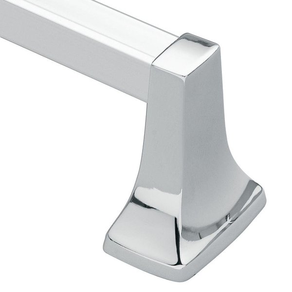 Moen Contemporary Chrome 24-Inch Bathroom Towel Bar, Wall Mounted Towel Hanger, 2224 (pack of 1)