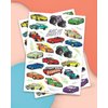 xo, Fetti Cars Glow in Dark Temporary Tattoos for Kids - 42 pcs | Monster Truck Birthday Party Supplies, Race Car Favors Decorations
