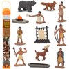 Safari Ltd. Powhatan Indians TOOB - 12 Figurines: Camp Fire, Canoe, Deer Hide, Warriors, Pocahontas, Chief Whunsoncock, & More - Educational Toy Figures For Boys, Girls & Kids Ages 3+