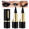 Go Ho 2 PCS Black Gel Eyeliner Stick,Waterproof Eye Liner Pen,Cat Eye Black Smokey Eyeshadow,Smooth Black Eyeliner Pencils Eye Black Face Paint Stick Halloween Makeup Set
