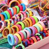 780 pcs Girls Hair Clip Hair Tie Set, Baby Little Girls Hair Accessories Set, Multicolor Lovely Girl Elastic Rope Hair Ties Ponytail Holder Hair Clips Hairband Set