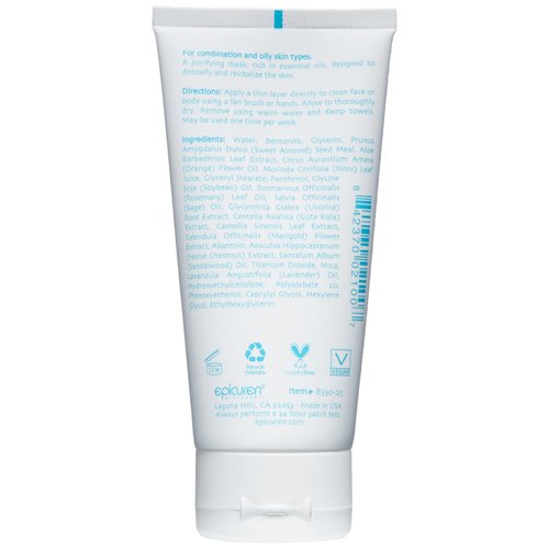 Epicuren Discovery Volcanic Clay Purifying Mask, 2.5 Fl Oz Light Brown