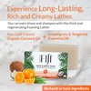 "Coco Fiji Soap Bar for Face and Body Infused With Organic Coconut Oil, Lemongrass Tangerine Essential Oil, Natural Soap for Moisturizing & Pore Purifying Skin, 7 oz, Pack Of 2 "