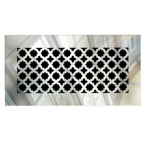 SABA Home Decor Air Vent Cover Grille - Acrylic Fiberglass 10 x 6 Duct Opening (12 x 8 Overall) Mirror Finish Decorative Register Covers for Walls and Ceilings not for Floor use, Venetian