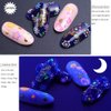 EBANKU 24Sheets Fluorescence Nail Art Stickers Decals 3D Self-Adhesive Butterfly Flower Love Fruits Pattern DIY Decoration Tools Accessories for Women Kids