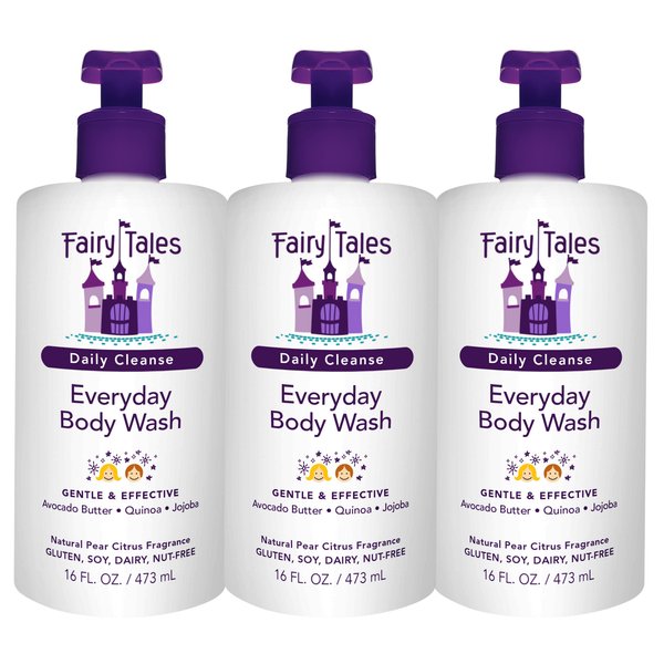 Fairy Tales Daily Cleanse Kids Body Wash, Everyday Body Wash for Kids and Toddler- Soap for Bath or Shower, No Harsh Chemicals or Toxins - 16oz (2 pack) (3)