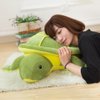 OPHRBU Turtle Stuffed Animals, Soft Plush Sea Turtle Stuffed Animals Plush Pillow Toys ，Green 1pack (13.7inch)