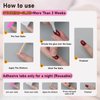 24PCS Press On Nails, Mirror Metal Stiletto Fake Nails, Almond Medium Shape, Stick on Nails, Glue on Nails False Nails (Aurora White Tip)