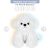 SuzziPals Heatable & Coolable Dog Stuffed Animals, Microwave Heating Pad Stuffed Animal for Cramps & Pain, Stuffed Dog Plush Toys for Anxiety, Puppy Stuffed Animal for Companion, Bichon Frise Dog Gift