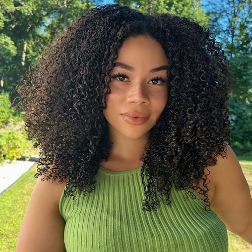 Hanne Fashion Afro Kinky Curly Crochet Hair Jerry Curl Braiding Hair Extensions for Black Women 6...