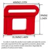 RcarmubWow RC Battery Hold-Down w/Strap Upgrades Part for 1/8 RC Car,1/8 Sledge 4WD,6S MAXX Slash,Alloy Front Rear Tall Battery Holder Hold-Downs Hops Up,Red