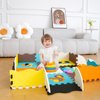Dormlony Baby Foam Play Mat,Floor Interactive Puzzle Play Mat for Tummy Time and Crawling(Animals)