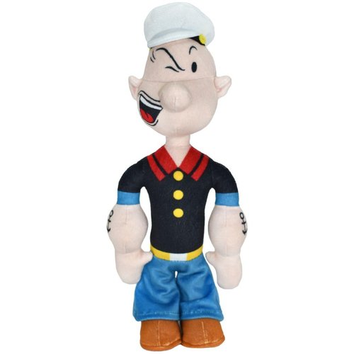 Multipet Popeye Dog Plush Toy - Toys for Dogs All Age - Extra Soft Plush Dog Toy - Stuffed Dog Toy for Cuddling & Playing - Cute & Tough Pet Toy (11")