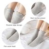 DarkCom women socks ruffled design, cute ankle socks super soft breathable cool frilly socks for mary jane shoes frilly socks 6 pairs basic