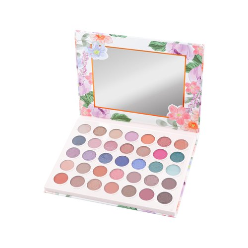 Profusion Cosmetics Petal Perfect Eyeshadow Palette 35 Blendable Shades in Matte, Satin, Shimmer, and Metallic Finishes for Bold Looks