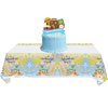 Hzleyw 2 Pcs Adventure World Awaits Tablecloth, The Adventure Begin Birthday Party Supplies Decorations–Adventure Party Table Cover (70.9" x 42.5")
