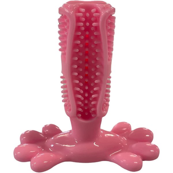 AZ Micro Mini Pigs Peanut Butter Chew Toy or Tooth Paste Dental Stick Pet Toy (Pink)