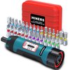 Hiners 1/4 Inch Torque Screwdriver Wrench Set, 10-70 in.-lb., 31 Pcs Torque Wrench Bits Set Blue