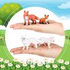 8 Pieces Fox Animal Toy Figures Set Realistic Arctic Fox Red Foxes Animal Figures Jungle Animal Fox Playset Cake Topper Party Favors Educational Toy Christmas Birthday Supplies