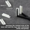 LEONTOOL Tape in Hair Extensions Pliers Stainless Steel Flat Surface Sealing Clamp Pliers Tools with A Pair of Nylon Replacement Tips, Tape Extensions Pliers Tools and Supplies for Women Human Hair