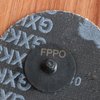 FPPO Grit40 50Pcs 3" inch Sanding Disc Roll Lock R-Type Sandpaper Quick Change Disc Grinding Pad Abrasive Disc,Abrasive Disks for Power-Operated Sanders