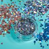 Holographic Glitter Shapes by Moon Glitter – 100% Cosmetic Glitter for Face, Body, Nails, Hair and Lips - 0.10oz - Set of 5 colours