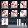 heemeei Cat Eye Magnet for Nails, 5 Pcs Double Ended Cylindrical Strong Nail Magnet Set, Super Long Nail Polish Magnet Pens, Magnet Stick for 3D Cat Eye Gel Polish, Home DIY, Salon, Studio