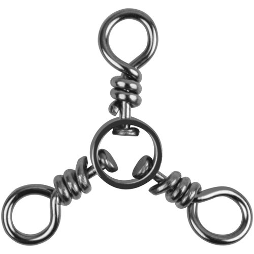 3 Three Way Swivels Fishing Tackle for Catfish Rig, 30/60pcs T-Turn Swivels Triple Cross Line Swivels Stainless Steel Fishing Lure Connectors for Trolling Catfish Rig Saltwater Freshwater 30-220lbs