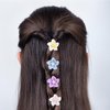 20pcs Mini Flower Hair Clips, Mini Flower Barrettes Cute Small Flower Braid Claw Clips Elegant Tiny Hair Accessories for Women Daily Party Wedding Bridal