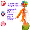 818 Wibbly Lace Bonka Bird Toys Colorful Pullable Boing Parrot Parrotlet Parakeet Cockatiel Quaker