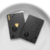 EAY Diamond Waterproof Black Playing Cards, Poker Cards, Deck of Cards (Black)