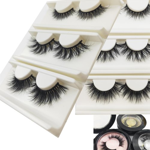 Mink Lashes Fluffy 16mm Lashes Short Mink Eyelashes Natural Wispy Strip Eyelashes Super Soft Band Vegan Corner Lashes For Daily Use Natural False Lashes 15mm Mink Lashes Fluffy Wispy(NYC04, 3 Pairs)