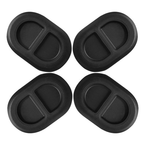 Aochuang 4 Pcs for Jeep Drain Plugs, Rear Floor Pan Body Plugs for 2014-2018 Jeep Wrangler JK & JL, Floor Rubber Replacement Plugs 4 Black Floor Pan Plugs 68194821AA