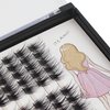 Bodermincer 100 Clusters/box Home Eyelash Extension Thick Segmented 3D Effect Glue Bonded Individual Eyelash Extension Eyelashes Bunches Professional Makeup False Eyelashes (10MM)