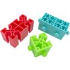 Mandarin Bird Toys by M&M 2171 Pk3 Brainy Blocks - Brightly Colored Connecting Twisting Interesting Bird Foot Toys, Clicks Together, Create Different Shapes and Designs, Intriguing for Pets to Feel
