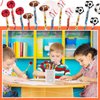 Chivao 36 Set Sports Pencils and Erasers for Boys Girls Baseball Soccer Football Basketball Sports Pencils and Erasers Caps Pencils Toppers for School Students Birthday Party Favors Supplies