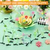 Tigeen 100 Pieces Bean Sprout Hair Clip Funny Plant Hairpins Grass Flower Butterfly Mushroom Hair Accessories (Sweet)