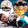 HyDren Christmas Giant Stuffed Spider Toy Huge Realistic Black Spider Stuffed Animal Plush Pillow Christmas Funny Prank Toys(15.75 x 9.84 Inch)