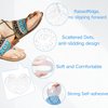 Gel Metatarsal Pads for Thong Sandals Flip-Flops, 2Pairs Forefoot Cushion Inserts, Ball of Foot Grip Pads for Metatarsal Support and Pain Relief, Anti-Slip