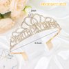 CIEHER Gold Birthday Queen Crown Birthday Tiara for Women Girls Gold Birthday Decorations Birthday Gifts for Women Girls