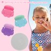 3 Pack Kids Sunscreen Applicator,Sunblock Buddy Brush with Protective Case,Sun Lotion Applicator Sun Cream Brush Set with Brush Cleaning Pad