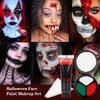 Halloween Makeup Kit with Fake Blood, Special Effect Face Body Paint for Cosplay Halloween Party Supplies Vampire Zombie Makeup Kids Adult, Makeup Set for Cosplay Halloween Party Supplies (B Set)
