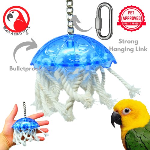 Lucky Bird Toys Jellyfish 3.5in Small Bird Toy