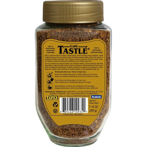Cafe Tastle Gold Freeze Dried Instant Coffee, 7.14 Ounce